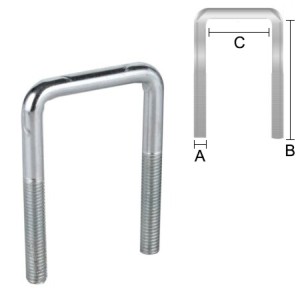 U-polt M10x112x62 (käigutee 100mm tiislile) 